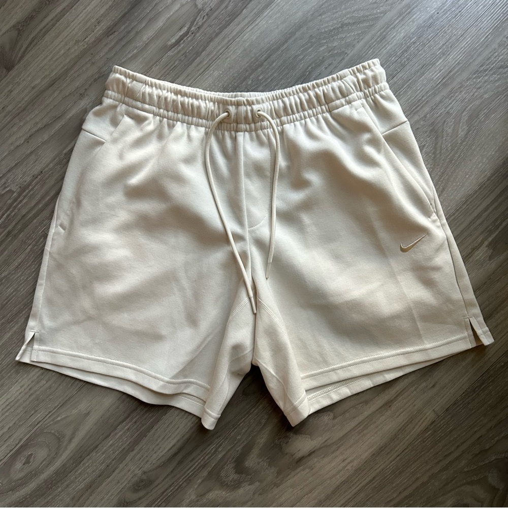 Nike | Dri-Fit Casual Lounge Sweat Shorts in Sail White   (Small)